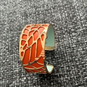 Orange Metal Cutout Cuff Bracelet - Women's Fashion Bracelet